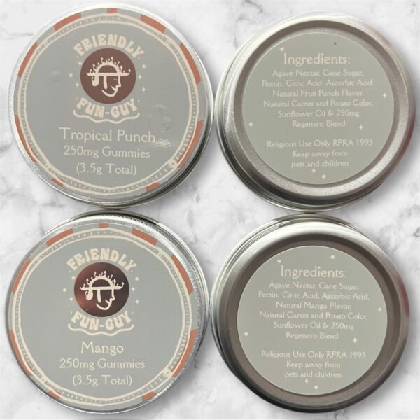 Friendly Funguy Gummies 250mg each / 3.5g